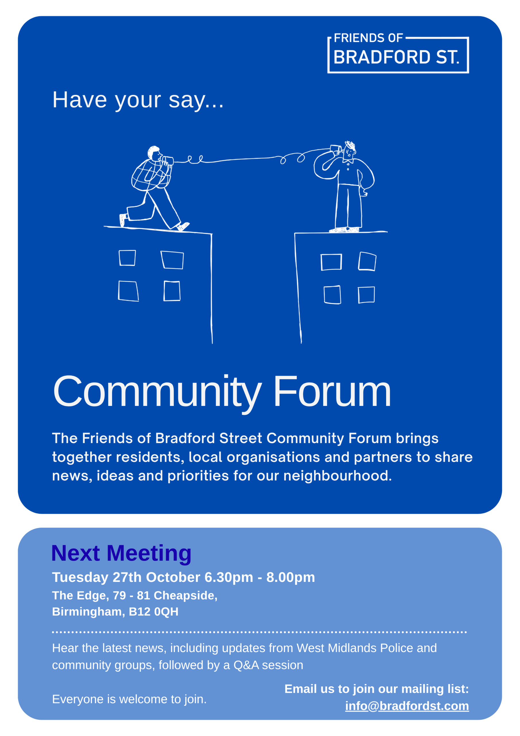 Bradford Street Community Forum